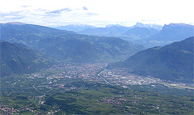 Panorama von Bozen - Foto: Hubert Berberich - CC BY 2.5